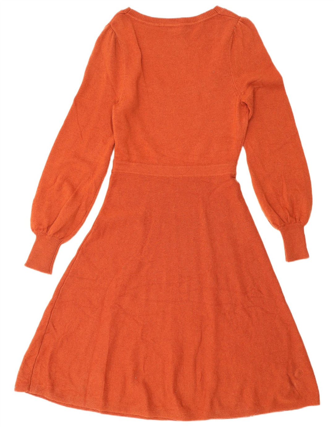 BODEN Femme Robe Pull UK 10 Petit Orange Polyamide