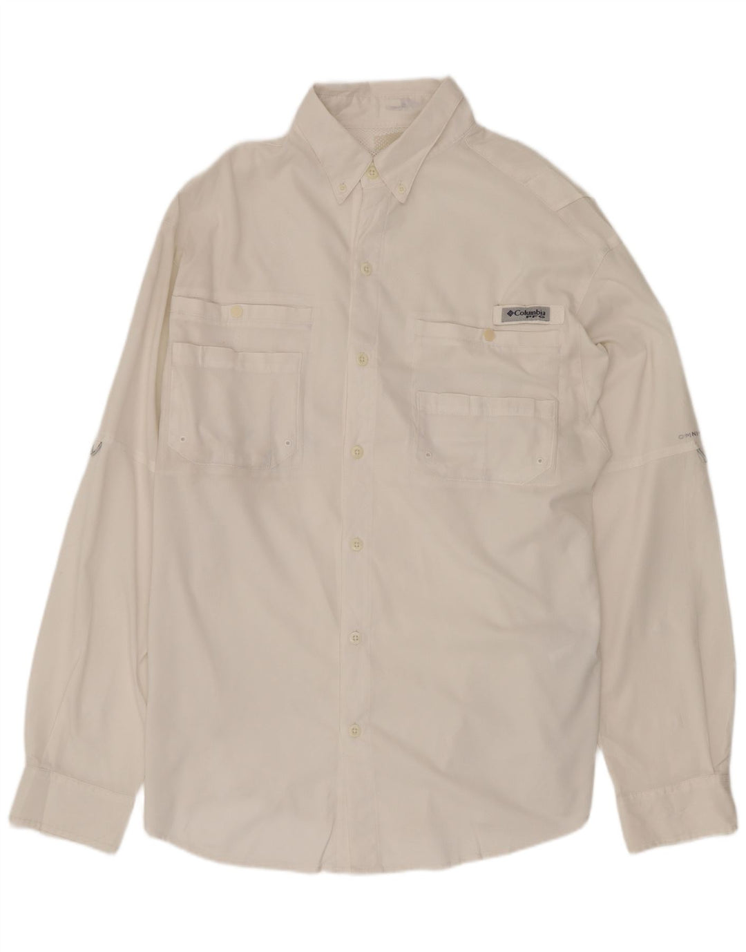 Columbia Chemise Homme Moyen Blanc Polyester