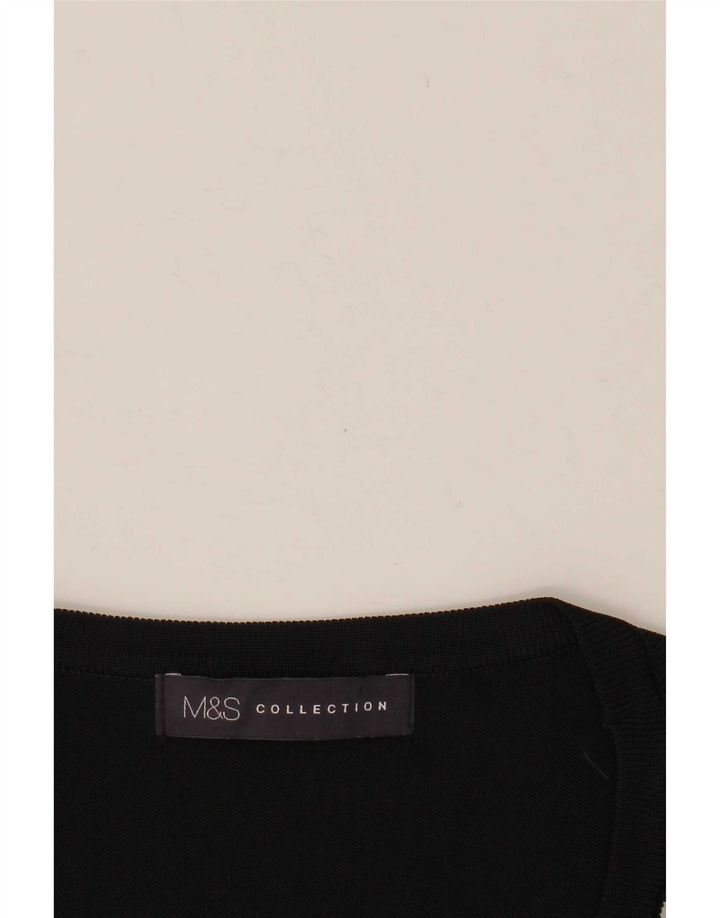 Marks & Spencer Chemisier pour femme UK 42 Medium Noir Floral
