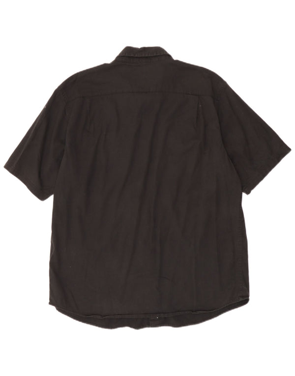 Wrangler Chemise à manches courtes pour homme Grand Noir