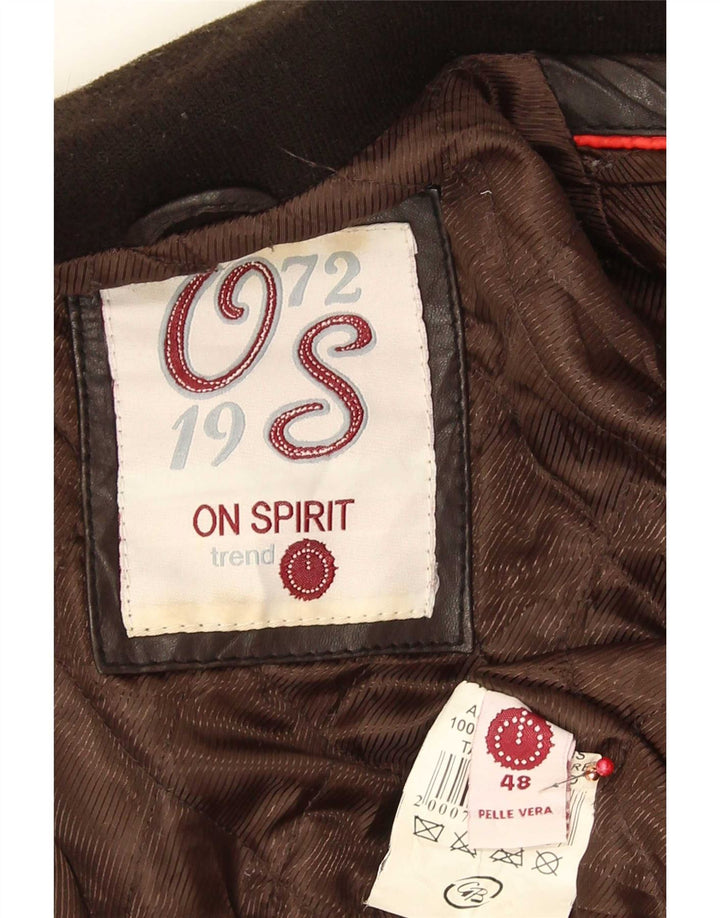 On Spirit Veste en Cuir Homme IT 48 Marron Moyen