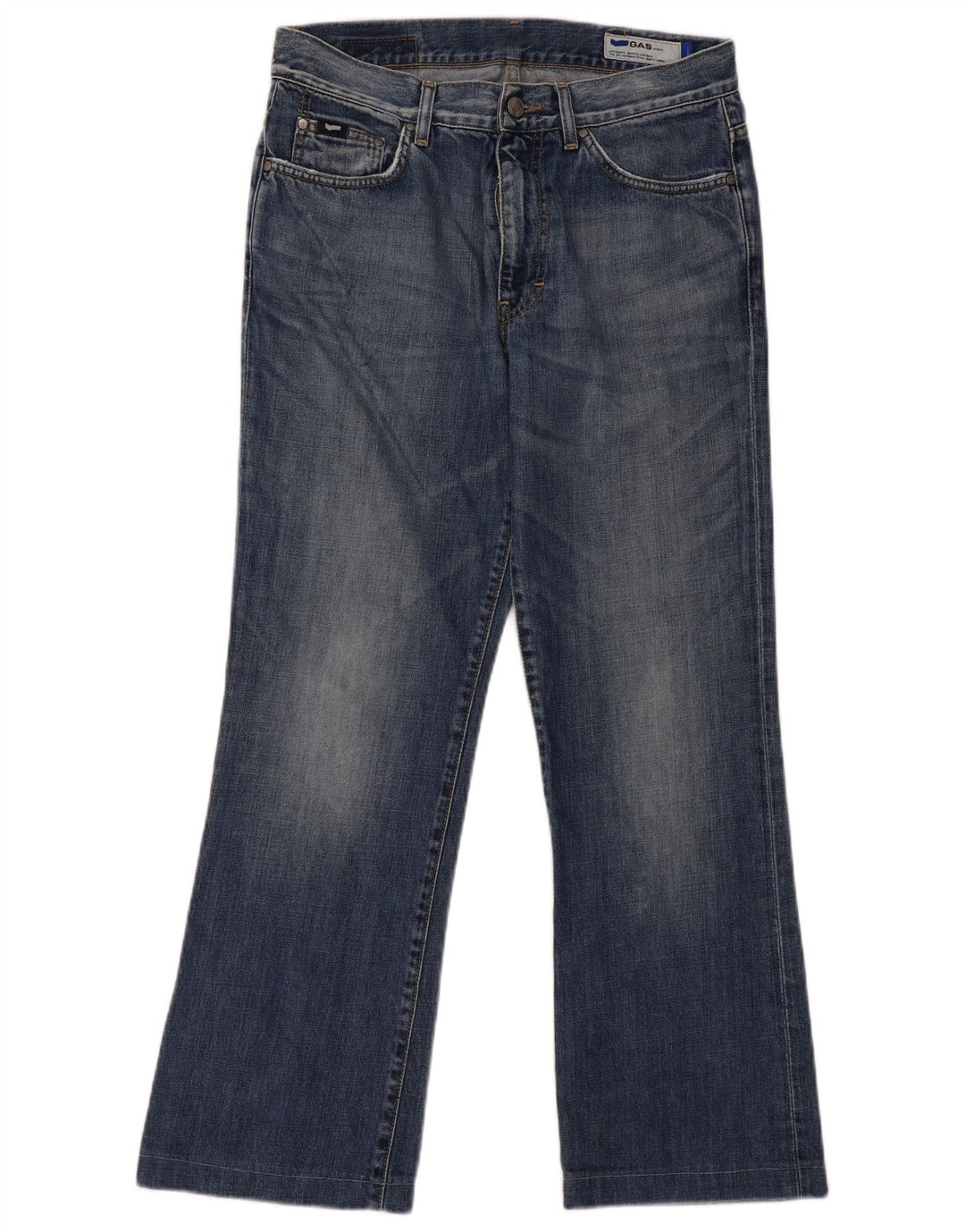 Gas Jean Bootcut Homme W33 L29 Bleu Coton