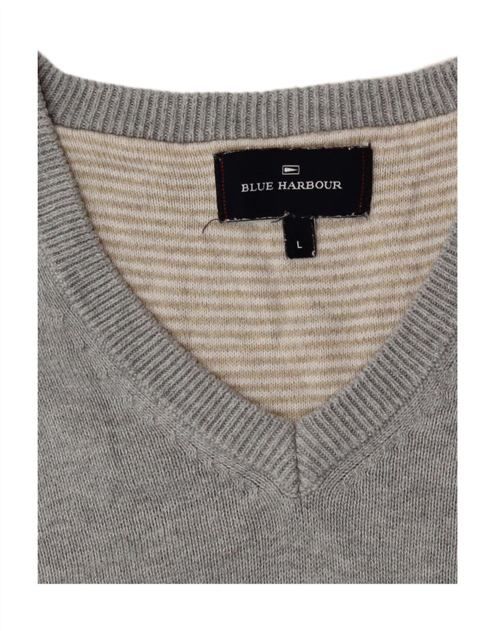 Marks & Spencer Débardeur à col en V Blue Harbor pour hommes, grand gris