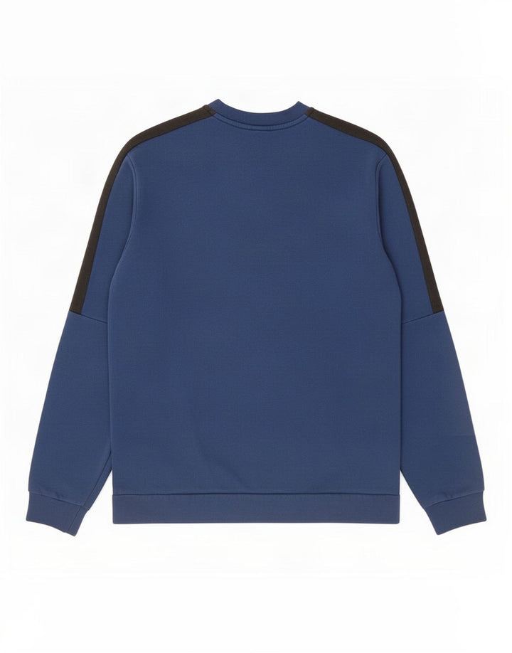 Adidas Sweat-shirt en coton color block bleu moyen pour homme