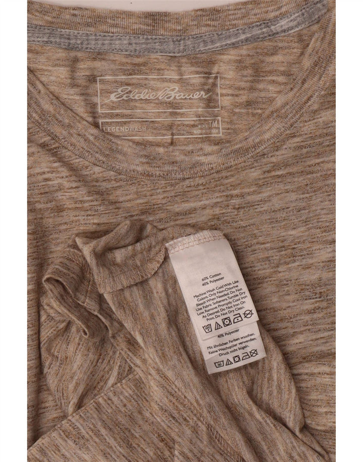 Eddie Bauer T-Shirt Homme Coton Chiné Beige Moyen