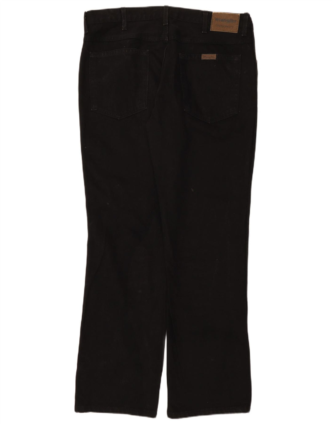 Wrangler Jean droit régulier pour hommes W38 L32 coton noir