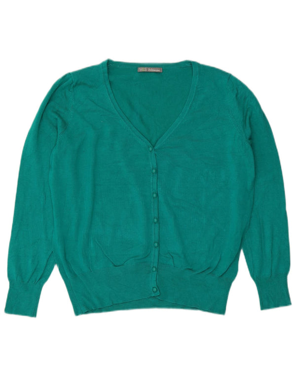 Marks & Spencer Pull Cardigan Femme UK 18 XL Vert Viscose
