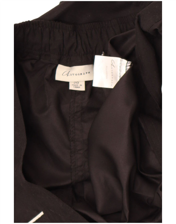Marks & Spencer Short de bain autographe pour femme UK 20 2XL Noir Polyester