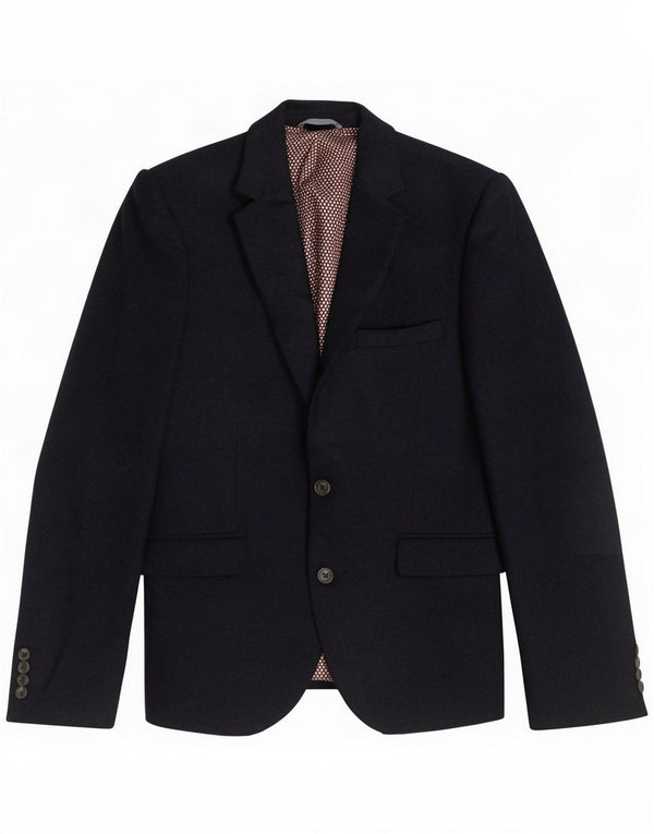 Marks & Spencer Veste blazer courte à 2 boutons pour homme UK 40 Large Bleu marine