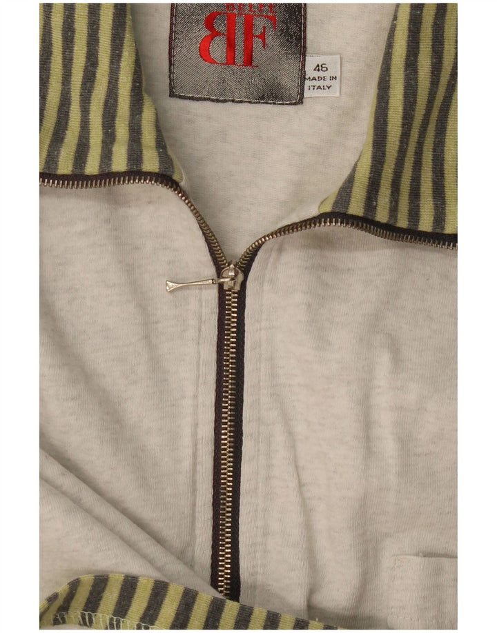 Belfe Polo Homme IT 46 Small Gris Colorblock