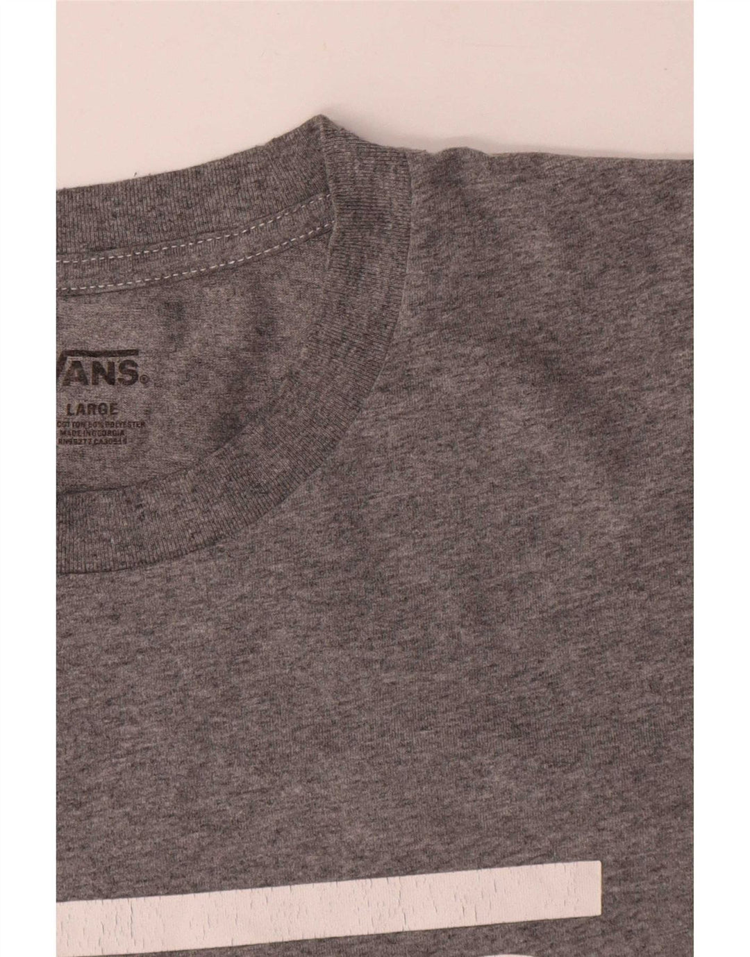 Vans T-shirt graphique pour hommes, grand, gris, coton
