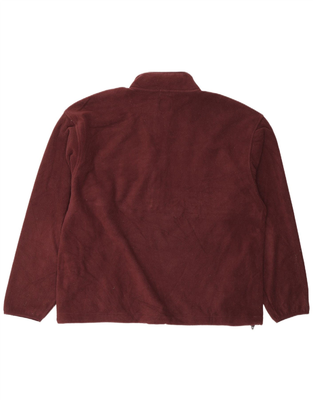 Gap Pull Polaire à Col Zippé pour Homme Grand Polyester Bordeaux