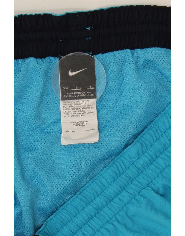 NIKE Short de sport pour homme 2XL Bleu Polyester
