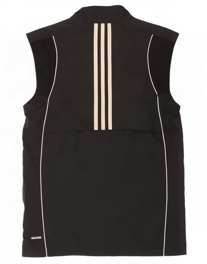 Adidas Veste de survêtement sans manches Clima Proof pour homme Noir Taille S