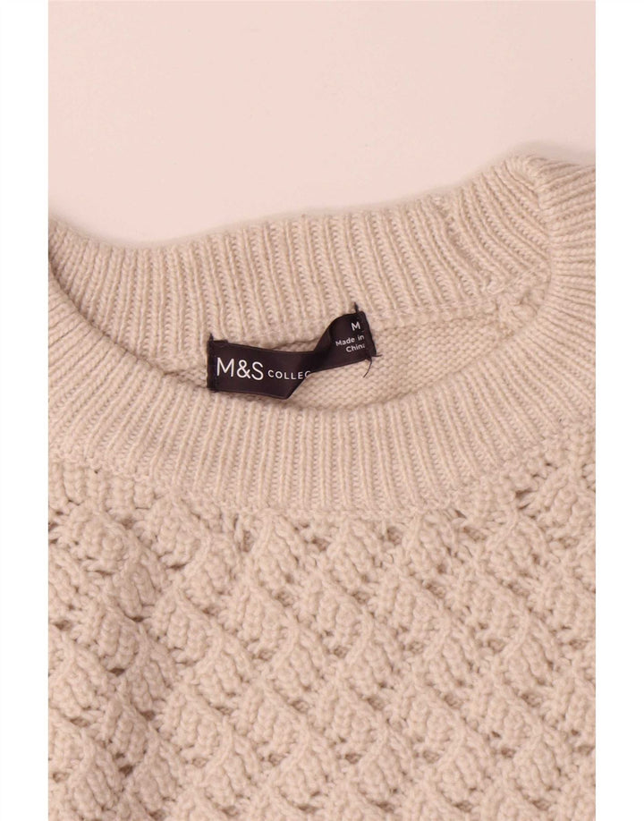 Marks & Spencer Pull col bateau pour femme UK 14 Medium Off White