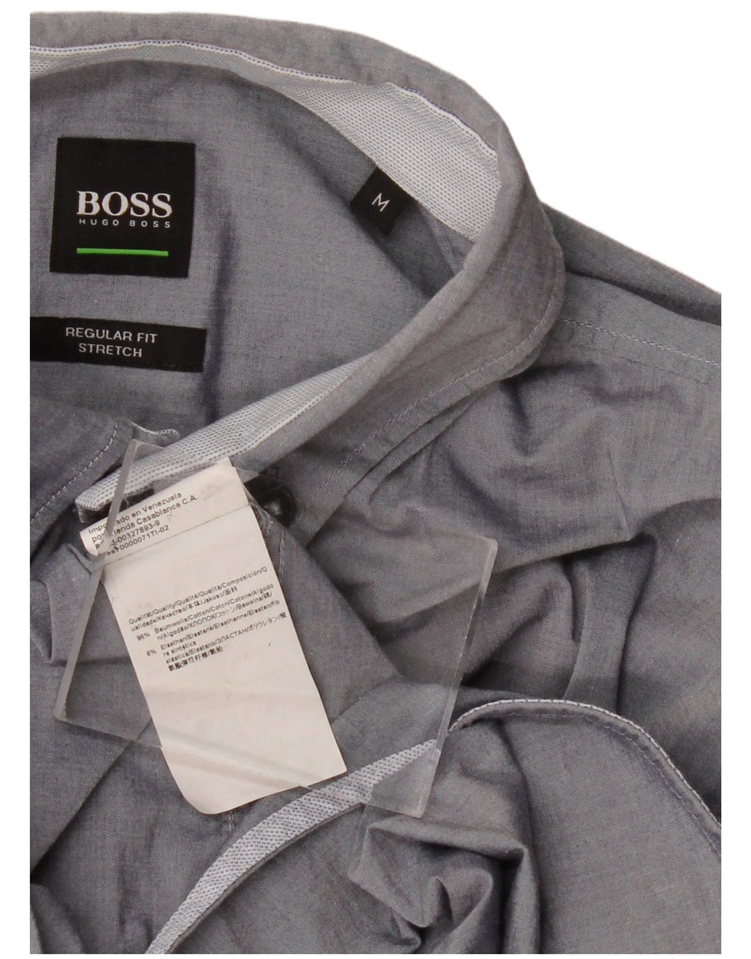 HUGO BOSS Chemise Regular Fit Homme Bleu Marine Moyen Coton
