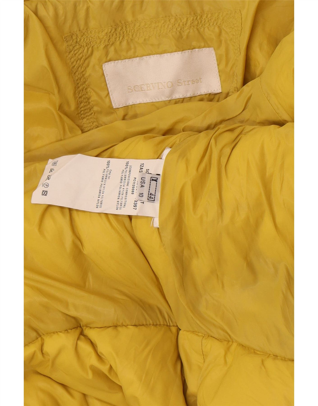 Scervino Street Veste matelassée matelassée pour femme IT 44 Jaune moyen Hiver