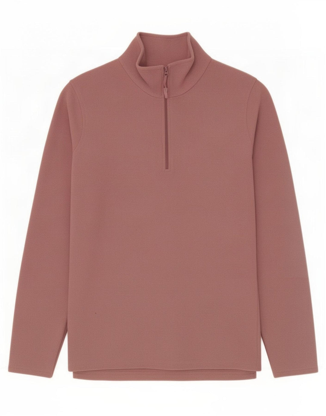 Mountain Warehouse Pull Polaire à Col Zippé pour Homme Petit Rose Polyester