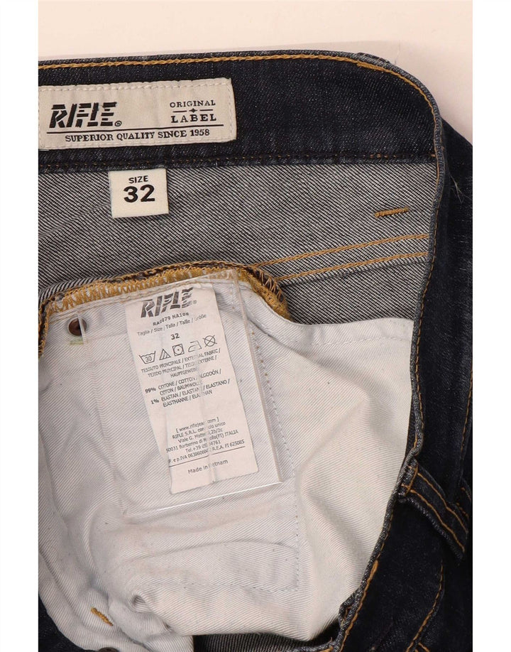 Jeans Slim Homme Rifle W32 L31 Bleu Marine Coton