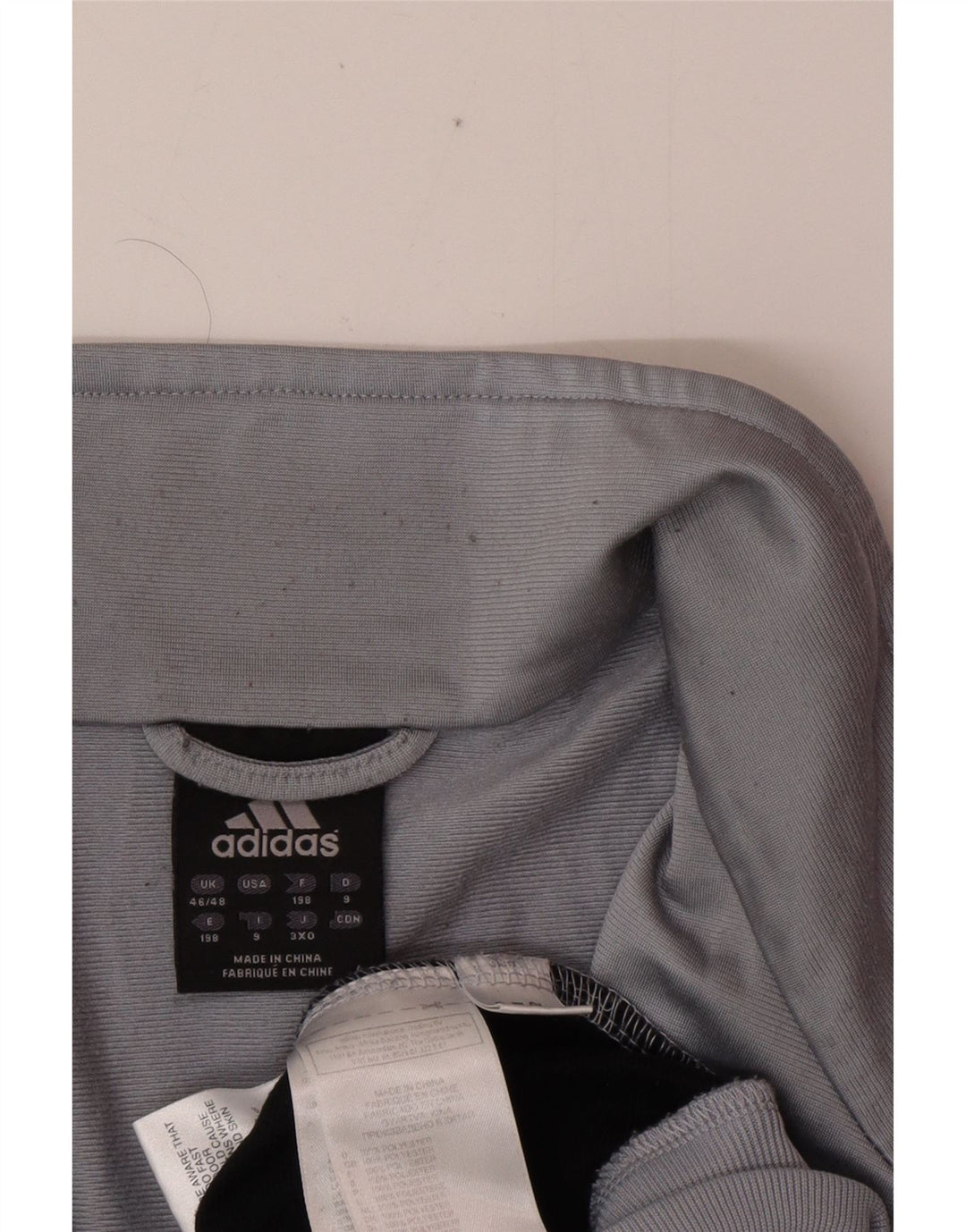 ADIDAS Veste de survêtement pour homme UK 46/48 XL Gris Polyester