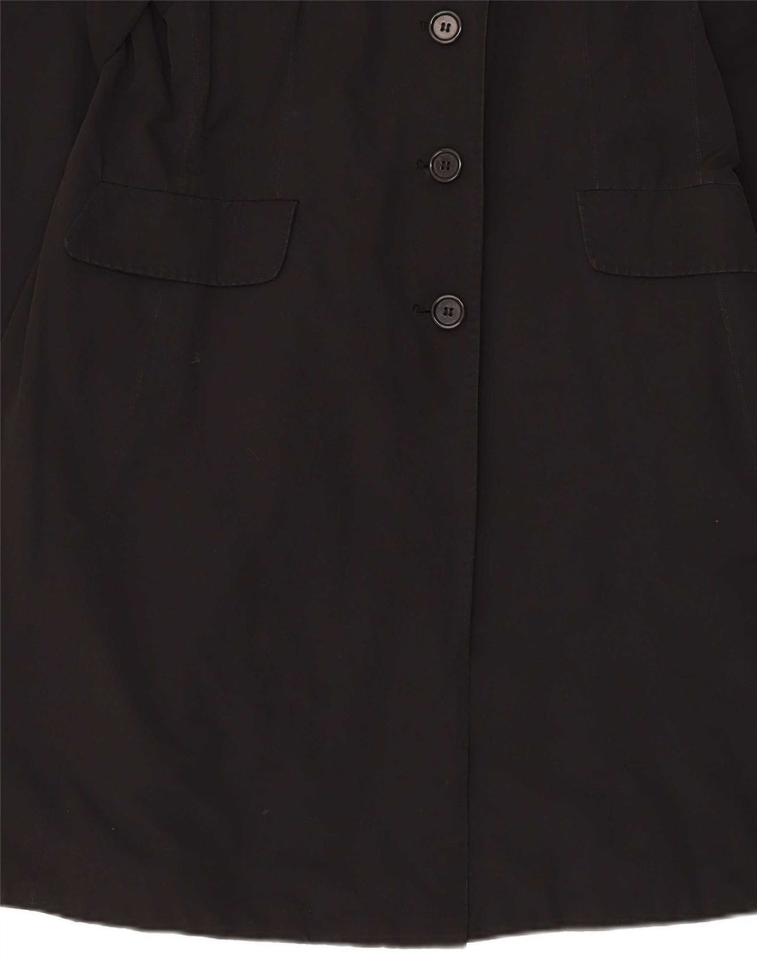 Aspesi Manteau Femme UK 18 XL Coton Noir