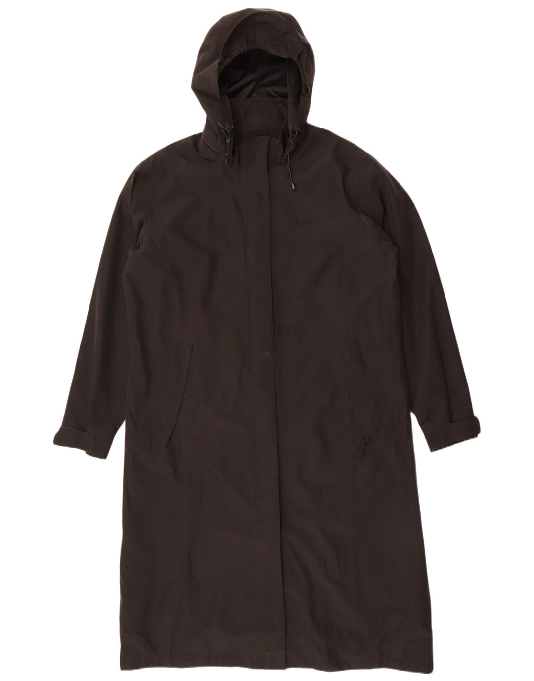 Rohan Manteau imperméable long à capuche pour femme UK 16 Large Noir Polyester