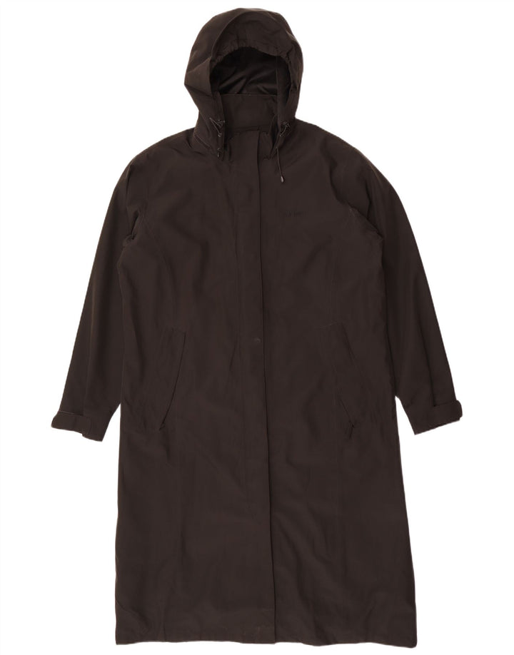 Rohan Manteau imperméable long à capuche pour femme UK 16 Large Noir Polyester
