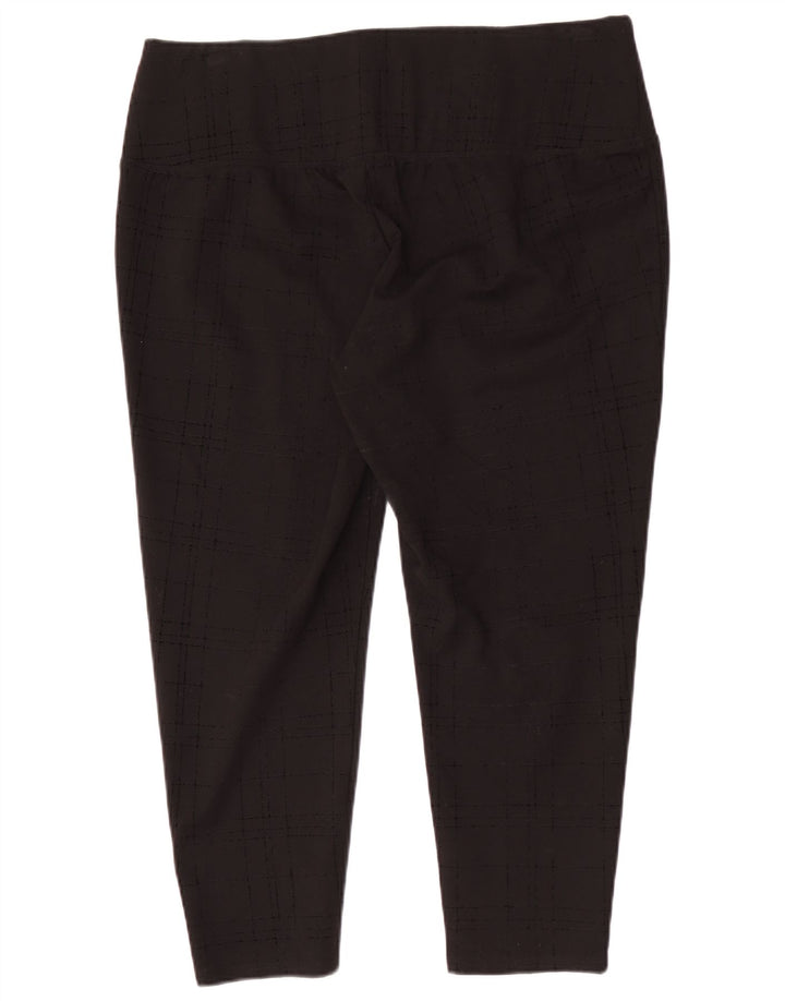 Marks & Spencer Legging court autographe pour femme UK 18 XL à carreaux noirs