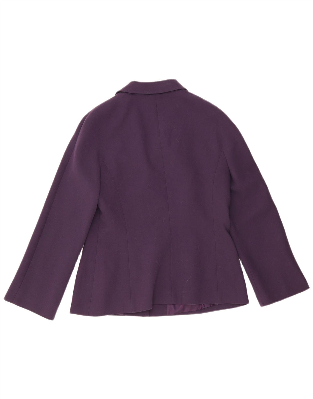 Luisa Spagnoli Veste Blazer 3 Boutons Femme IT 46 Grande Laine Violette