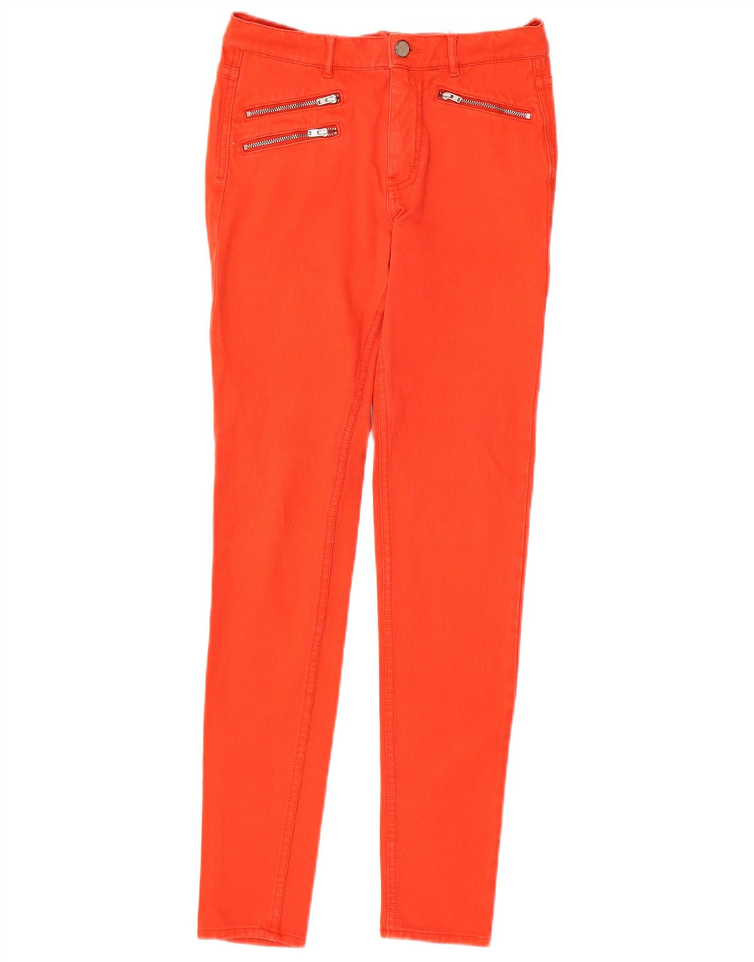 FRENCH CONNECTION Jean skinny pour femme UK 8 Small W25 L30 Orange Coton