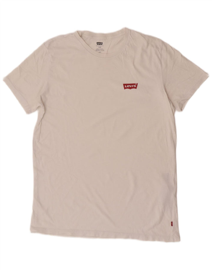 Levi's T-Shirt Homme Blanc Large Coton