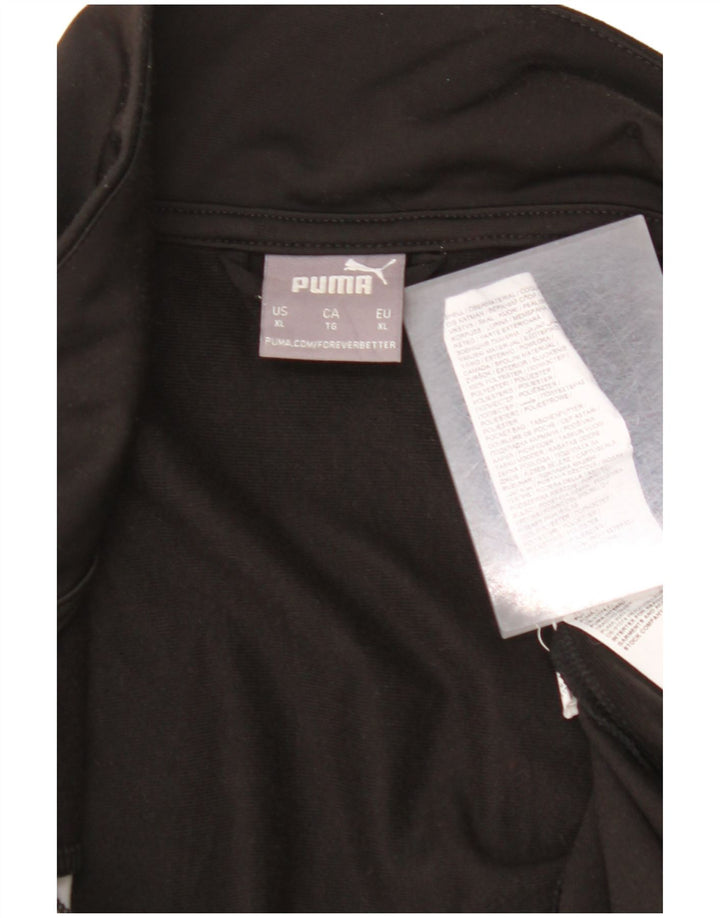 PUMA Veste de survêtement pour homme XL Noir Colorblock Polyester