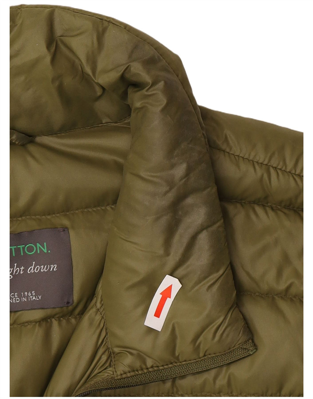 Benetton Veste matelassée pour femme UK 10 Small Vert