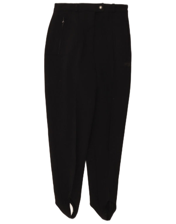 Fila Pantalon Étrier Femme IT 42 Medium W26 L28 Noir Polyamide