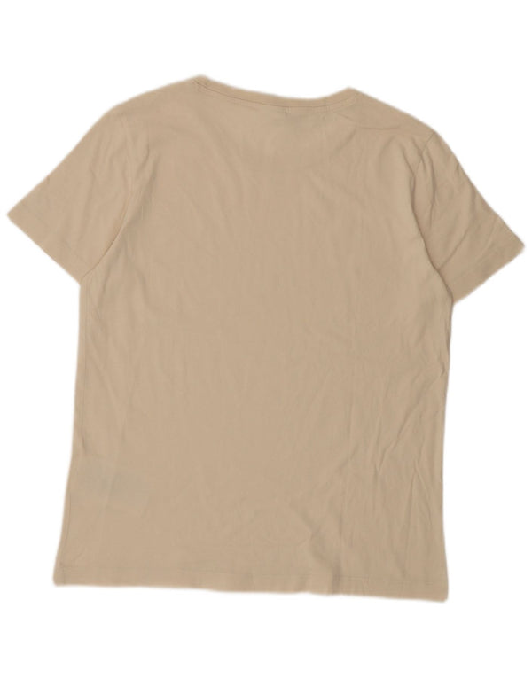 Champion T-Shirt Femme Top UK 18 XL Coton Blanc Cassé