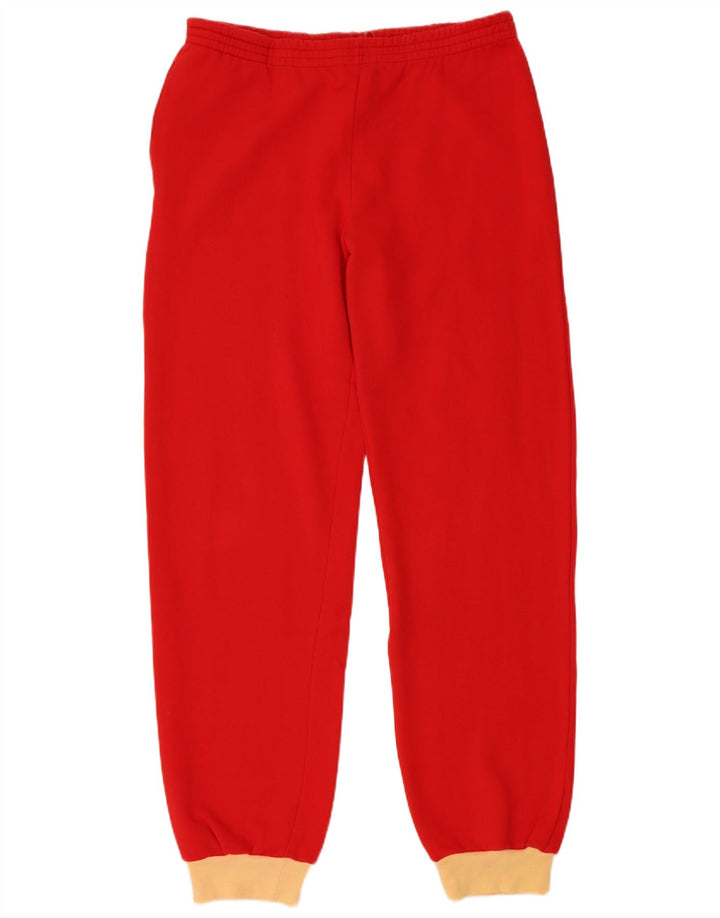 vintage Mens Full Survêtement EU 48 Moyen Rouge Colourblock Coton