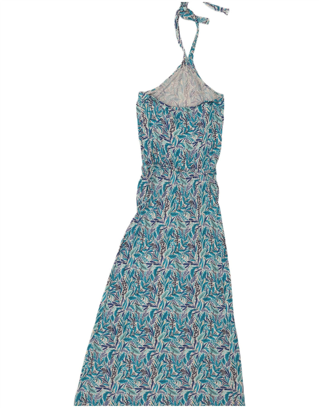 Blue Motion Robe Maxi Licou Femme EU 40/42 Viscose Florale Bleu Moyen