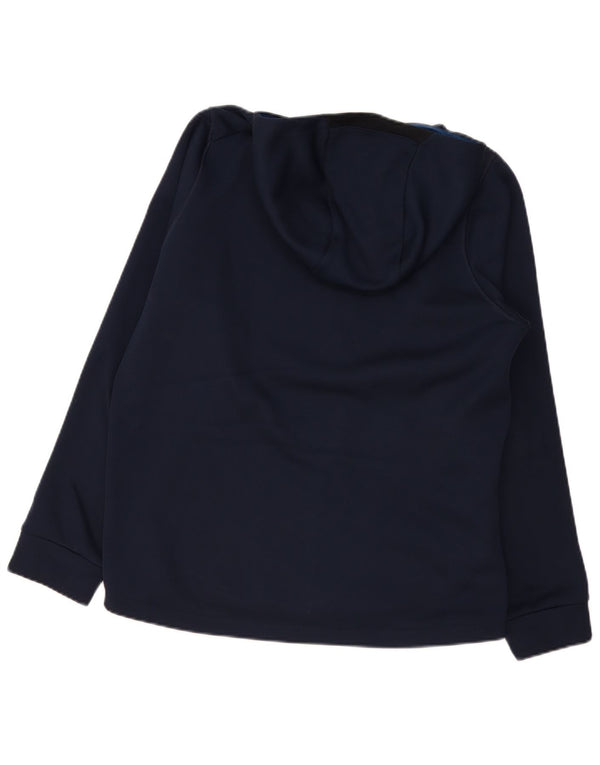 Nike Pull à capuche zippé Therma-Fit pour homme Bleu marine moyen Polyester