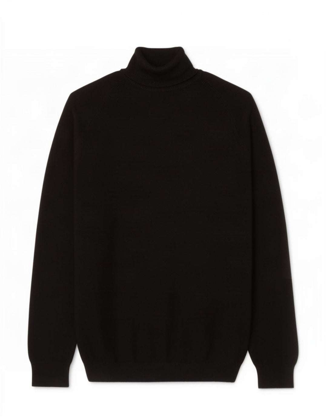 Zara Pull Col Roulé Homme Noir Moyen Viscose