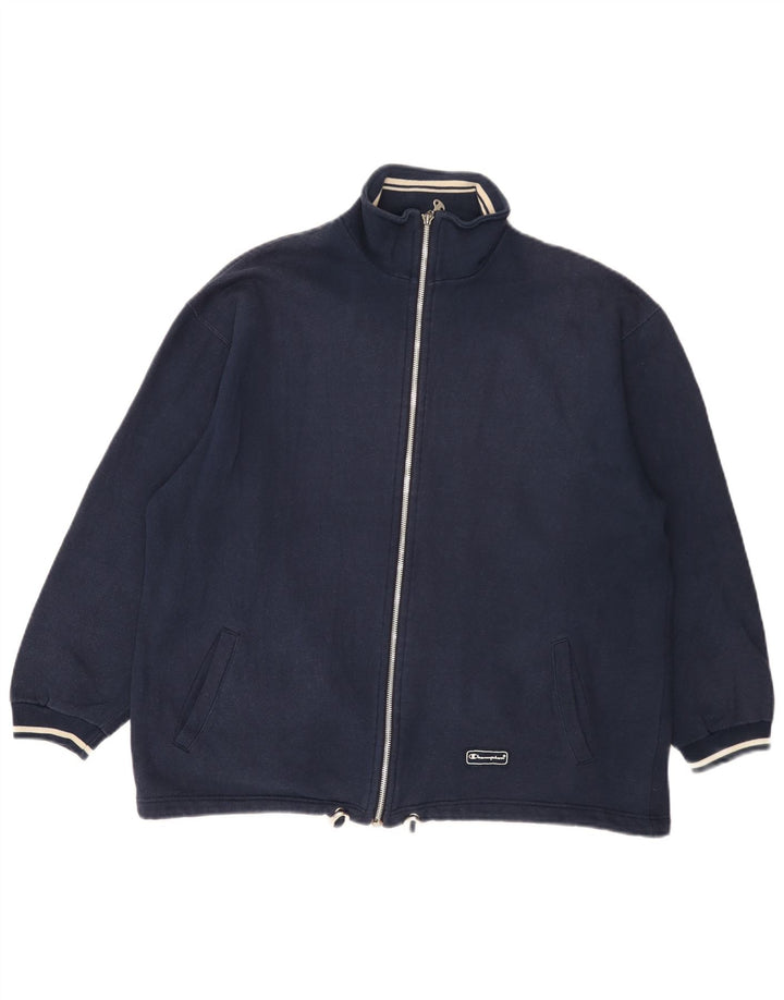 Champion Veste de Survêtement Homme Bleu Marine Moyen Coton