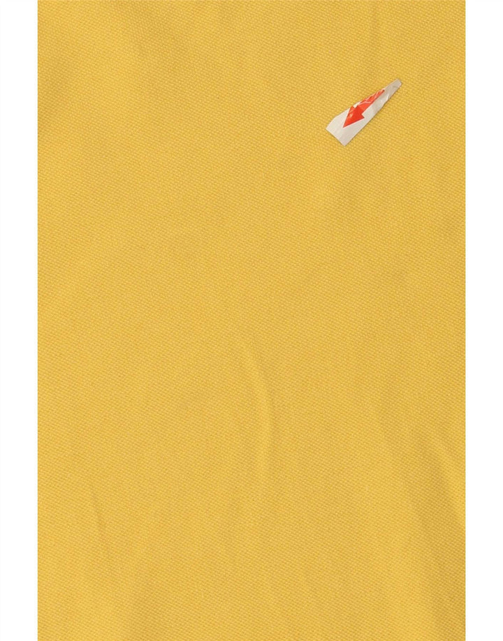 Kappa Polo Homme Large Jaune Coton