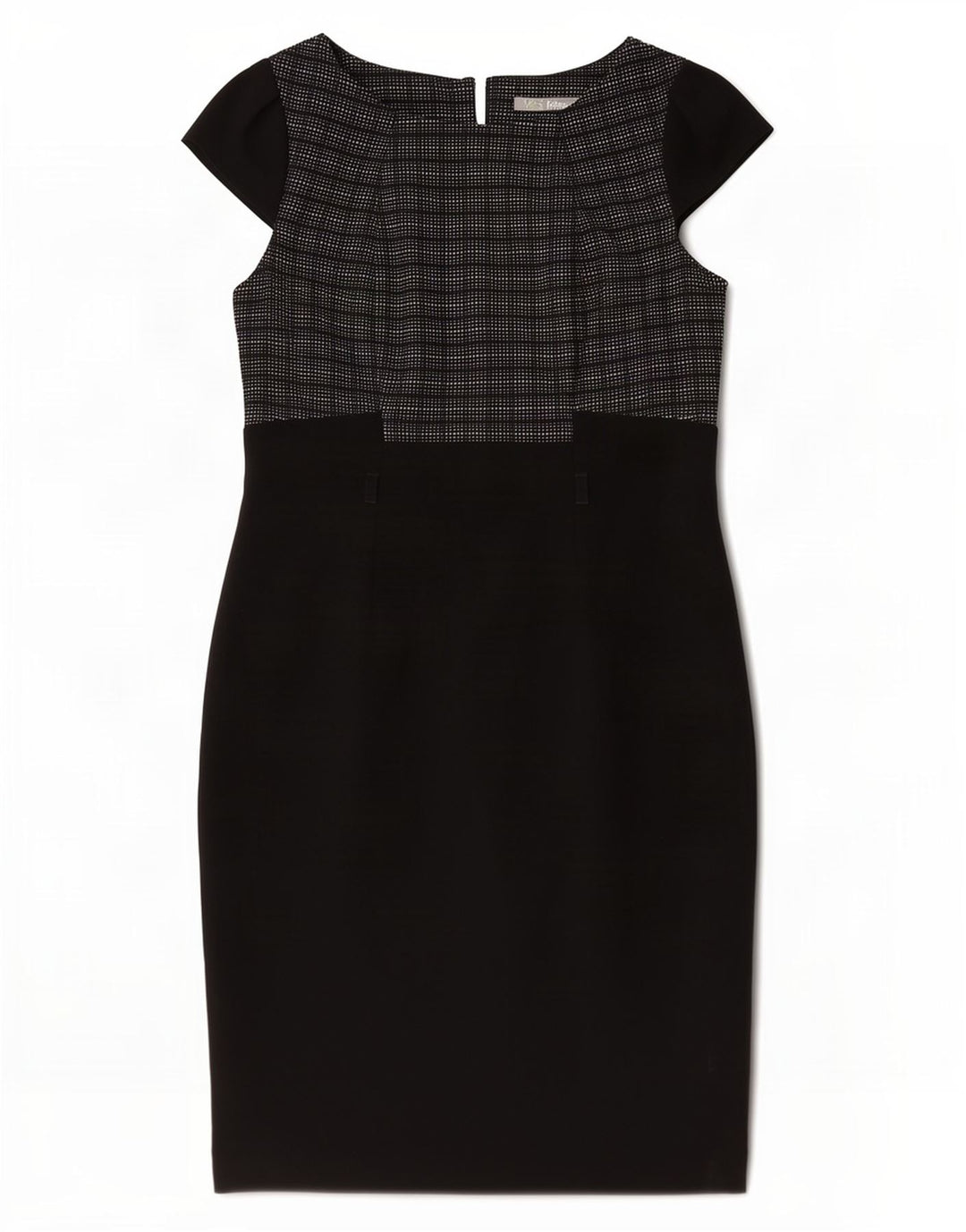Marks & Spencer Robe fourreau pour femme UK 44 Medium Black Check Polyester