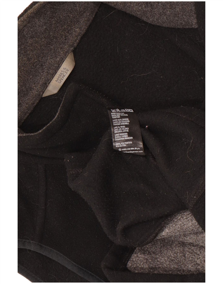 Marks & Spencer Gilet polaire femme UK 10 petit noir polyester