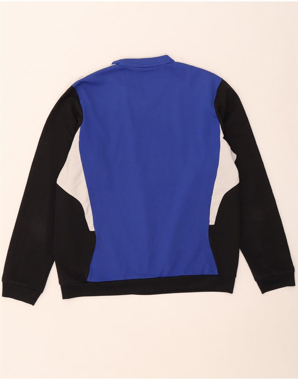 Adidas Mens Climawarm Sweatshirt Jumper UK 44/46 Large Blue Colourblock