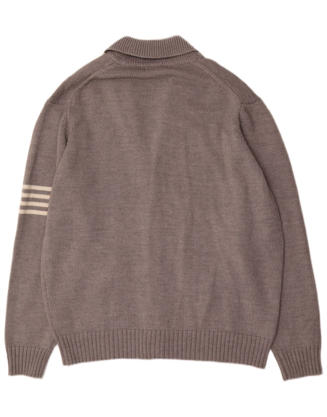 Conte of Florence Pull Cardigan Homme 3XL Laine Grise