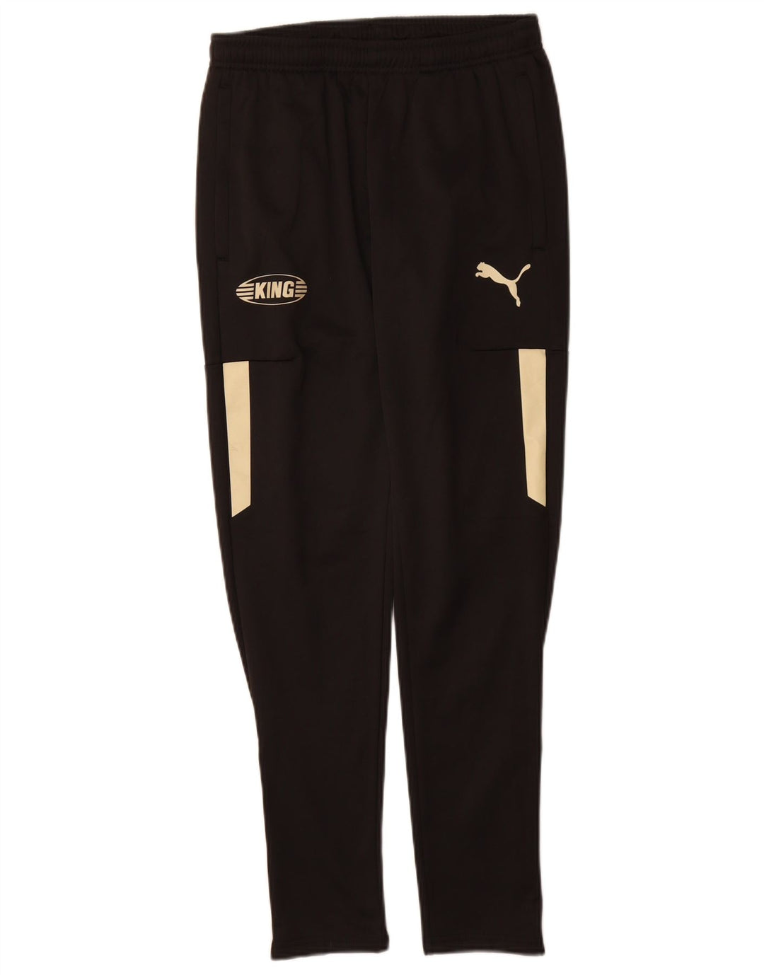 Puma Pantalon de Survêtement Graphique Homme Petit Noir Polyester Colorblock