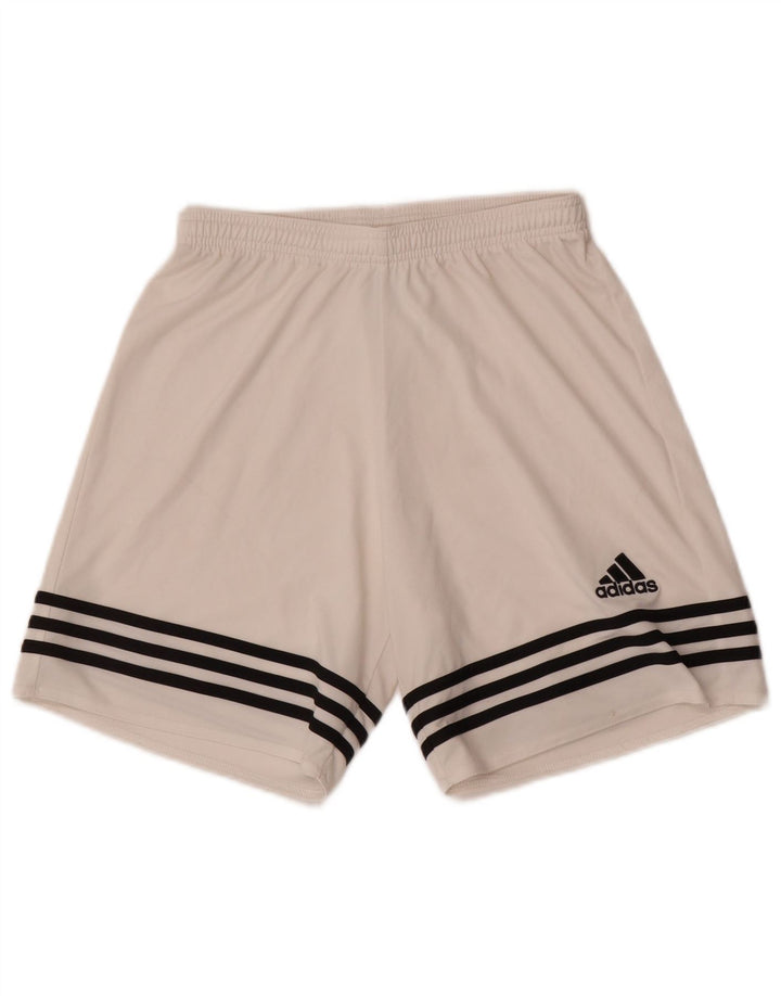 Adidas Short de sport Climalite pour homme Petit Blanc Polyester