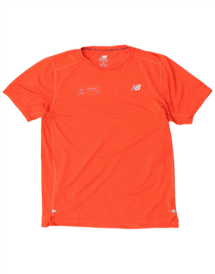 New Balance T-Shirt Homme Orange Moyen