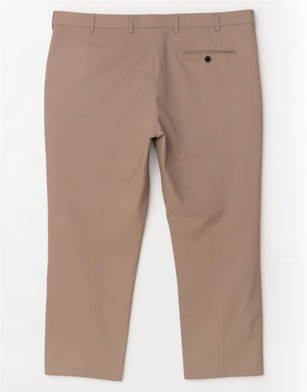 Marks & Spencer Pantalon chino court droit coupe ajustée pour homme W40 L25 Gris
