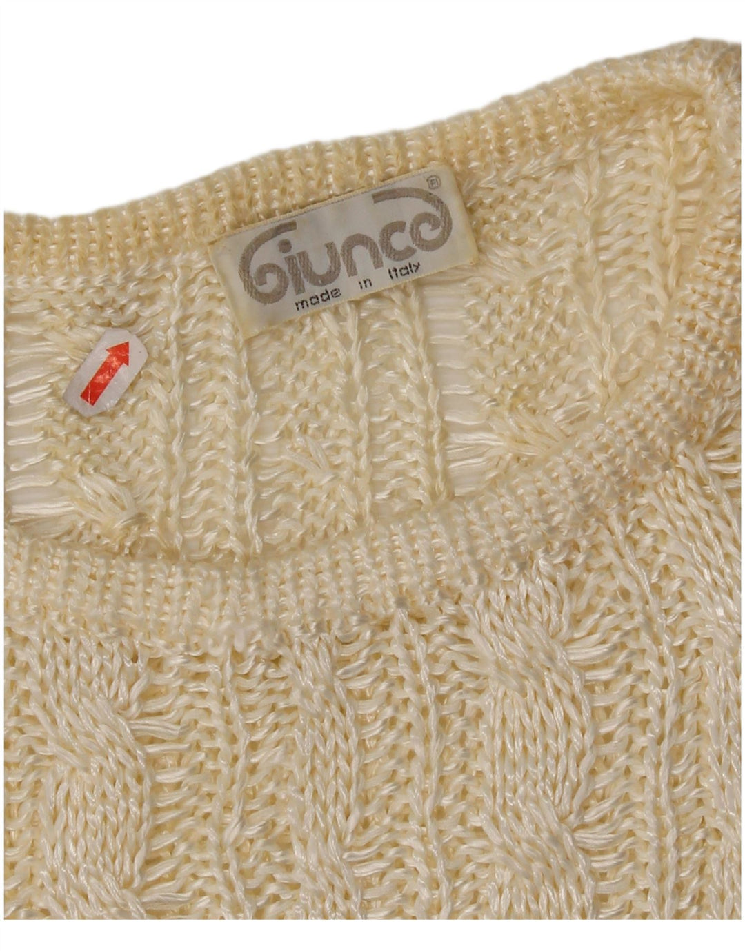 Giunco Pull à col rond pour femme UK 14 Medium Off White
